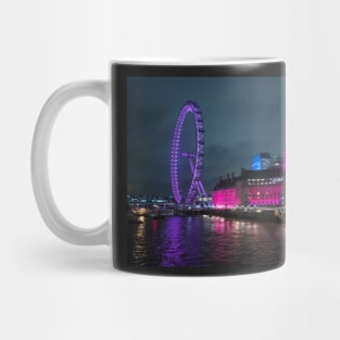 London Eye Ferris Wheel in Blue colour Mug